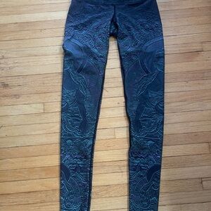 Niyama Sol Midnight Green Patterned Leggings